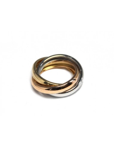 ANILLO TRICOLOR ORO DE 18K