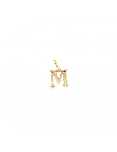 0.01ct-COLGANTE INICIAL LETRA  "M" ORO DE 18K