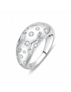 Anillo Plata Multi Brillo con circonitas