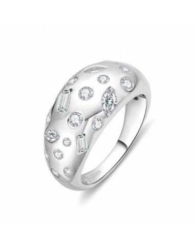 Anillo Plata Multi Brillo con circonitas
