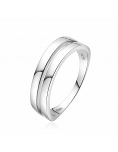 Anillo Plata Doble Línea Minimalista