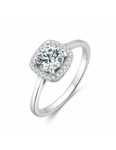 Anillo Plata Elegancia Radiante con Circonita