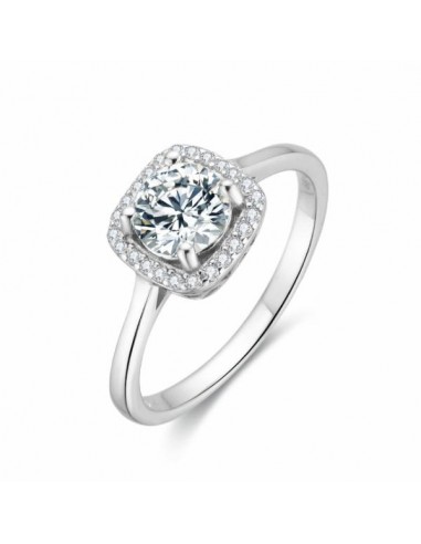 Anillo Plata Elegancia Radiante con Circonita