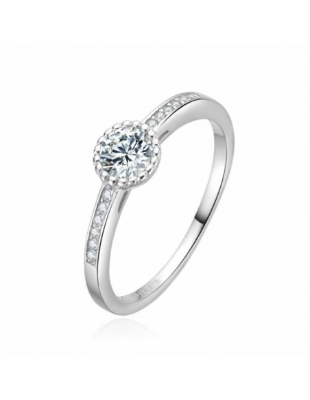 Anillo Plata Aura Brillante con Circonitas