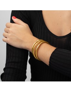 pulsera pan de oro 5mm 