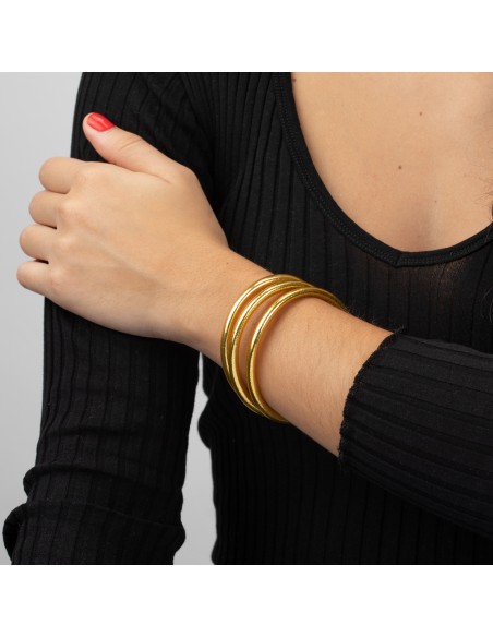 pulsera pan de oro 5mm 