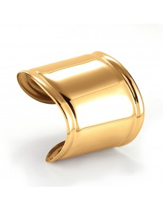 Esclava Ancha de Acero Dorado Pulido 50x58mm 