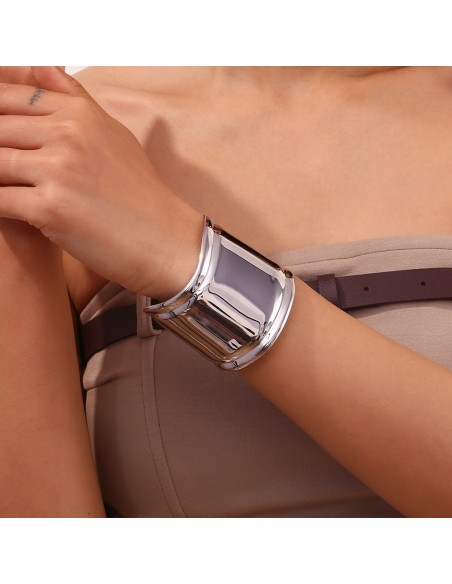 Esclava Ancha de Acero Pulido 50x58mm 