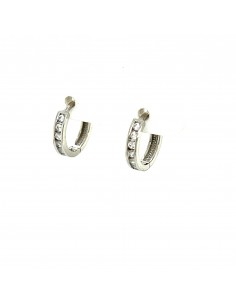 PENDIENTES AMAIA 1,5CM ORO BLANCO DE 18K