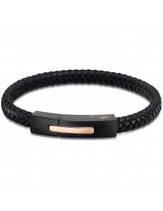 LOTUS STYLE PULSERA CAB.NEGRO.ROSE