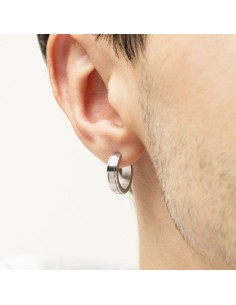 PENDIENTES HOMBRE - ACERO 2
