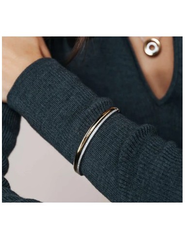 Pulsera Dúo Elegance en Plata Bicolor