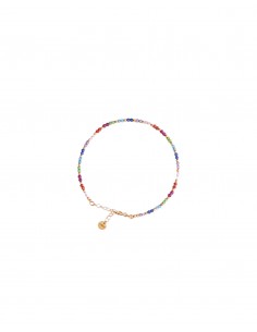 PULSERA MULTICOLOR PIEDRAS ORO 9K