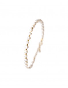 PULSERA PERLAS ORO 9K