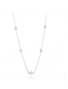 GARGANTILLA LIGERO CINCO ZN ORO BLANCO