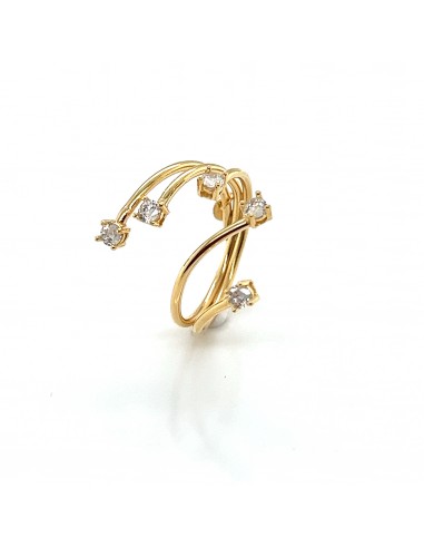 ANILLO CON PUNTOS ZN ORO 9K