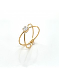 ANILLO CRUZADO ZN ORO DE 9K