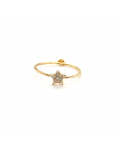 ANILLO ESTRELLA ORO 9K