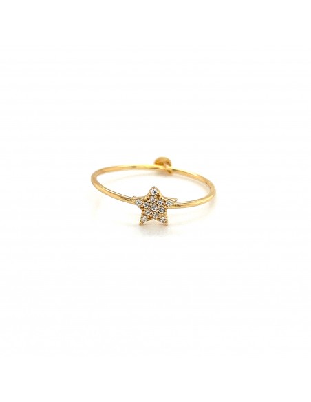 ANILLO ESTRELLA ORO 9K