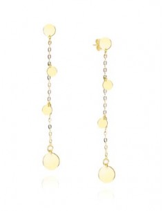 Pendientes para mujer minimalista círculos