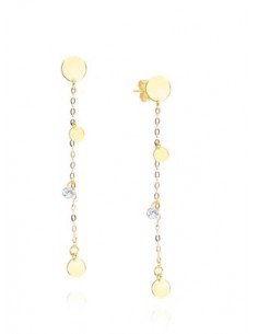 Pendientes para mujer minimalista círculos zn