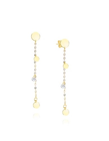 Pendientes para mujer minimalista círculos zn