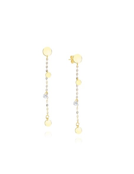 Pendientes para mujer minimalista círculos zn