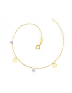 Pulsera para mujer minimalista círculos zn