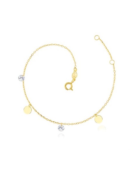 Pulsera para mujer minimalista círculos zn