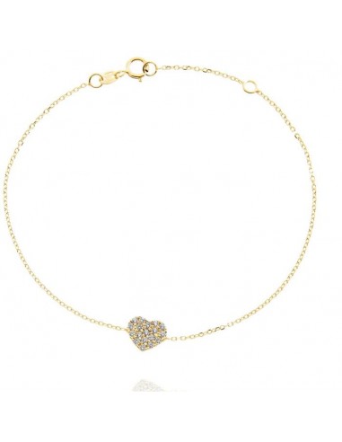 Pulsera para mujer Corazón Oro 9kt zn