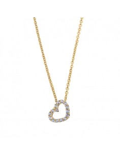 Gargantilla para mujer Corazón Oro 9kt y zn
