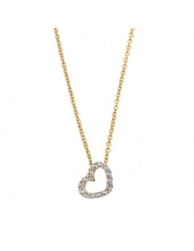 Gargantilla para mujer Corazón Oro 9kt y zn