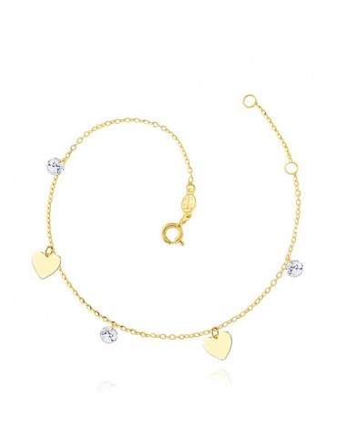 Pulsera para mujer Corazones y zn