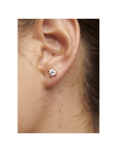 Pendientes Minimal 5mm oro de 9k