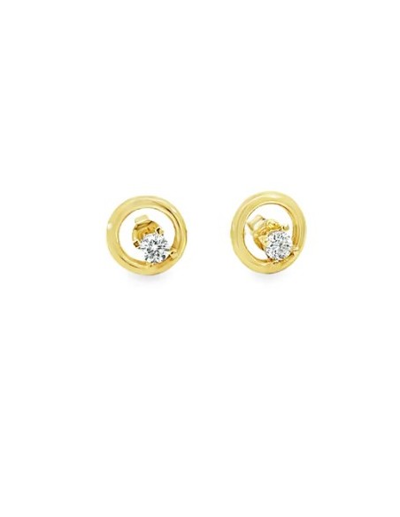 Pendientes Luz Diamante oro de 9k