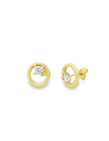 Pendientes Luz Diamante oro de 9k