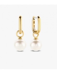 Pendientes Gota de Luz con perla plata