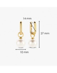 Pendientes Gota de Luz con perla plata 2