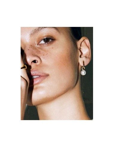 Pendientes Gota de Luz con perla plata