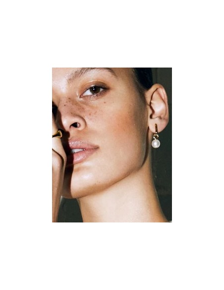 Pendientes Gota de Luz con perla plata