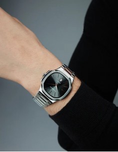 RELOJ ACERO IP GRIS ZAFIRO BRAZALETE SR VA