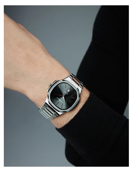 RELOJ ACERO IP GRIS ZAFIRO BRAZALETE SR VA