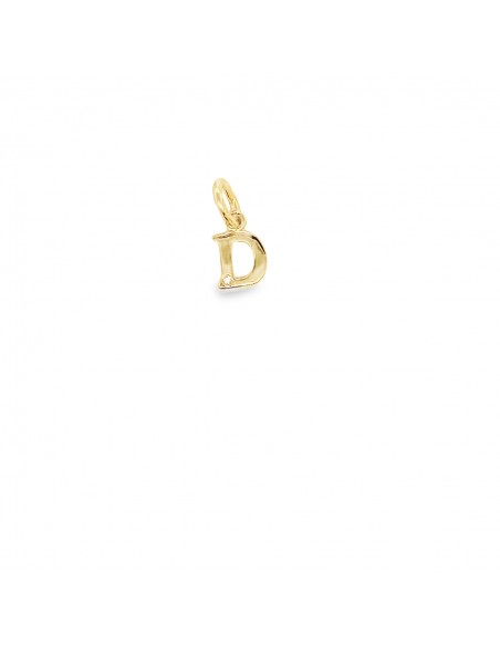 0.01ct-COLGANTE INICIAL LETRA  "D" ORO DE 18K