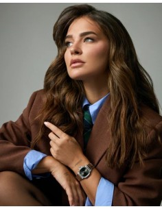 Reloj de mujer Viceroy en acero con esfera negra 