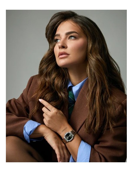 Reloj de mujer Viceroy en acero con esfera negra 