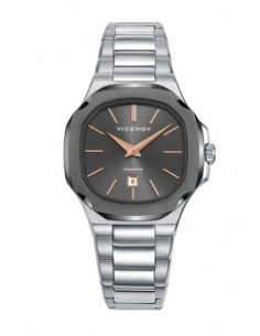 Reloj de mujer Viceroy en acero con esfera negra  2