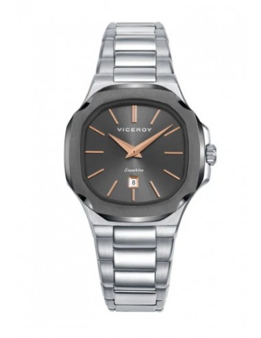 Reloj de mujer Viceroy en acero con esfera negra 