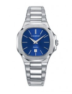 Reloj de mujer Viceroy en acero con esfera azul  2
