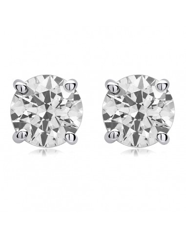 Pendientes de 18k 2 brillantes laboratorio