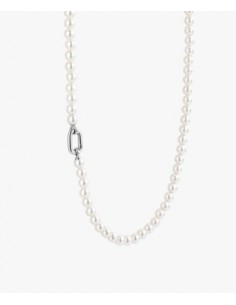 Gargantilla de perlas clásica de plata 2